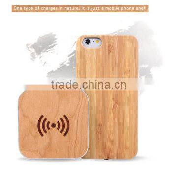 Wooden Wireless Receiving Shell for Iphone6/6S/qi Wireless Charger photo-2