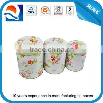 round tin can set ( 1 design with 3 size )