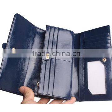 Genuine Leather Rfid Blocking Fashion Lady Purse/Wallet photo-2