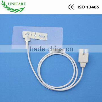 encryption woven disposable Nellcor spo2 sensor Oximax DB9 9P Neonatal Adult disposable SPO2 sensor