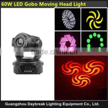 Hot! 60W led spot lighting moving heads led stage lighting