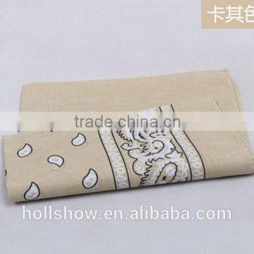 Wholesale Custom Paisley Printed Square Cotton Head Bandana photo-4