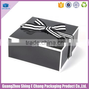 2016 wholesales white back duplex board tie scarf gift packaging boxes design