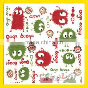 image cartoon children printing knitting fabric