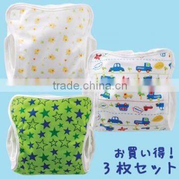 cute nappy manufacture Japanese high quality wholesale products baby cloths diapers cover lyeter 100% made in japan 3 pcs set