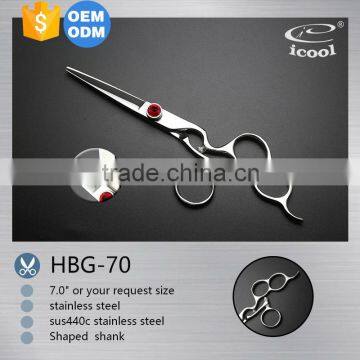 best sale professional Three holes handle hair scissors                        
                                                Quality Choice