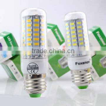 2015 Full NEW LED Lamp E27 SMD 5730 Led Corn Bulb 220V Chandelier LEDs Candle Light Spotlight 24/36/48/56/69/72/81/89Leds photo-3