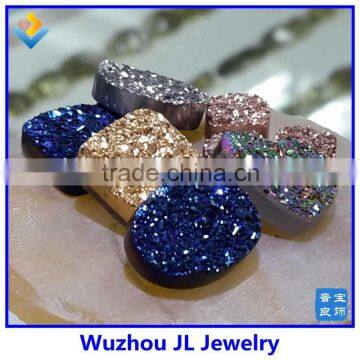 Wholesale Titanium Natural Agate Druzy Beads Agate Druzy Beads Druzy Beads
