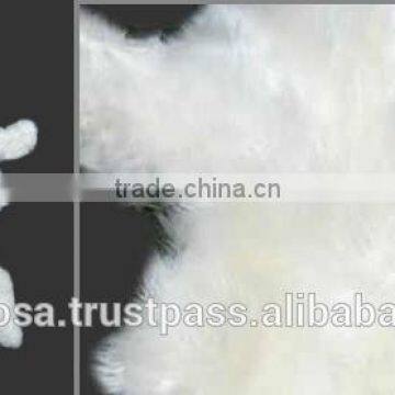WHITE BABY ALPACA HIDE