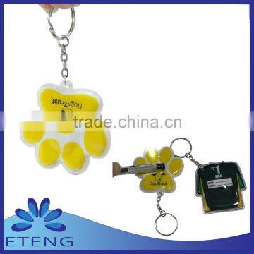 custom souvenir pvc mini led flashlight keychain