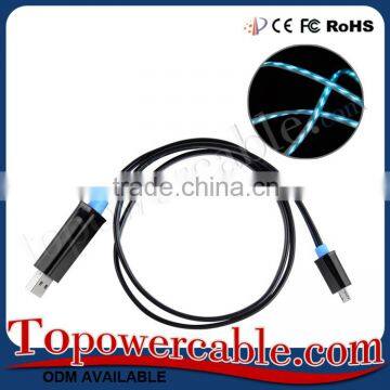 2016 Hot New Products Visible Flow LED Light USB Charging Sync Cable photo-3