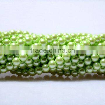 Loweste Price peridot color artificial pearls necklaces Factory