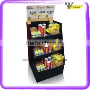 hot sale corrugated cardboard display stand with shelf for all kinds of stationery