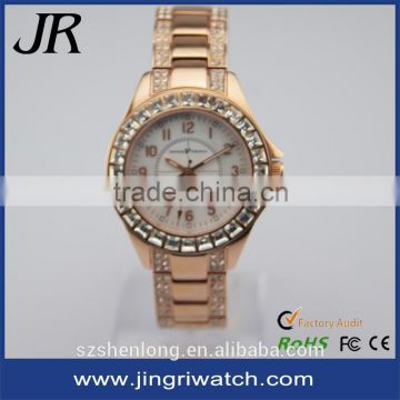 diamond-encrusted watches,quartz japan movement gold mens watch custom