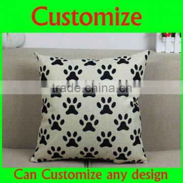 Custom print 100 cotton bolster pillow case