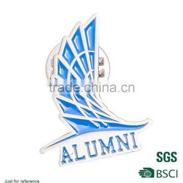 silver metal eagle shaped pilot logo pin badge