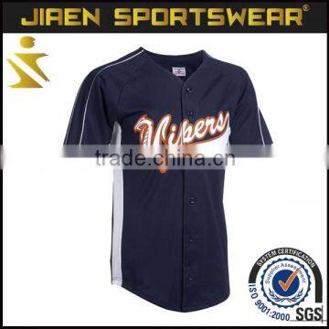 New products 2016 custom blank baseball jerseys wholesale with sublimation printing black blank baseball jersey