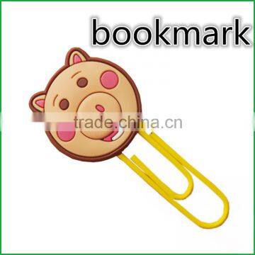 2016 Newest soft pvc 3d fancy bookmarker