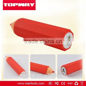 2016 Topway Direct Selling PVC Customized Shape Power Bank 5200mAh