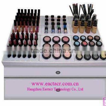 cosmetic display unit, acrylic display, acrylic makeup organizer