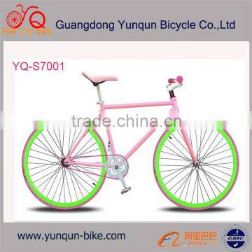 Factory wholesale 700c alloy deep v rims single speed women fixed gear bike