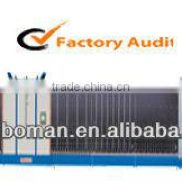 automatic double glass machine line, auto aluminum trough insulating glass flat-pressing production line