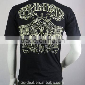 Mans Combed Cotton Full Silkscreen Printed T-shirt,design T-shirt photo-4