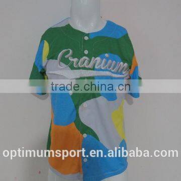 Good quality custom fashionable design baseball jersey