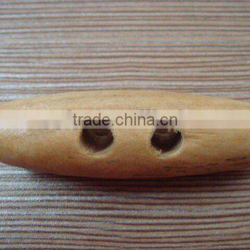 50mm new style natural 2 holes horn wooden button