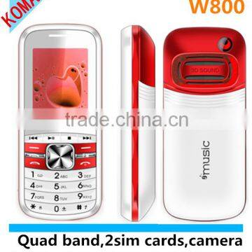 KOMAY 1.77'' W800 low price china mobile phone with LED Torch whatsapp