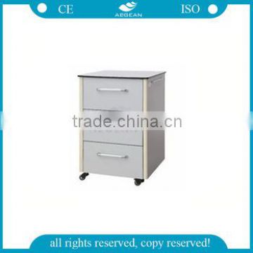 AG-BC015 CE ISO with drawer wooden locker hospital bedside cabinet