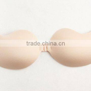 OEM Hot Nude Sexy Silicone Invisible Strapless Backless Quarter Cup Bra photo-3