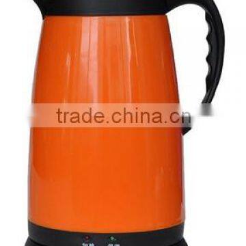 Plastic handle electric stainless steel multi color kettle 1.8L