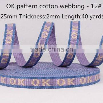 1 inch jacquard webbing for men belt