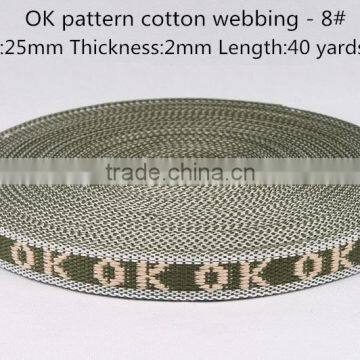 Wholesales green jacquard footwear ribbon , footwear belt                        
                                                Quality Choice