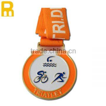 Cheaper award sports plating gold silver bronze medal