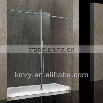 304 stainless steel Walk-in frameless one glass shower screen