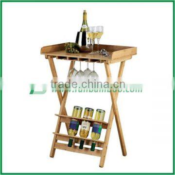 Bamboo Wine Rack with Table