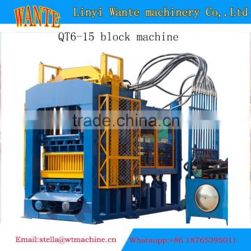 QT6-15 german concrete block making machine bricks manufacturing equipment