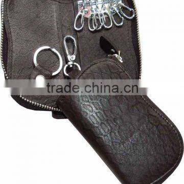 Promotional PU Leather Key Pouch with key holder