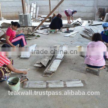 RECYCLED TEAK WALL PANEL