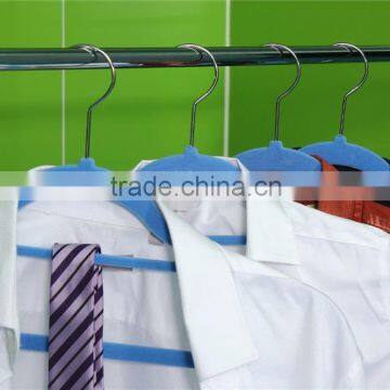 Standby Velvet Flocked Clothes Hangers and Racks With Notches photo-6