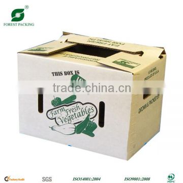 VEGETABLE AND FRUIT CORRUGATED BOX FOR TRANSPORT