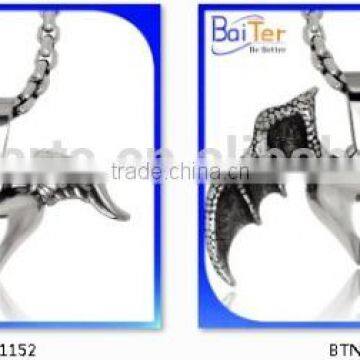 Vintage Mens Gothic Titanium Stainless Steel Cross Pendant Necklace Christian Jewelry Mens Skull Pendant Necklace photo-5