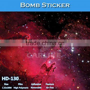 HD-130 CARLIKE Brilliant Starry Sky Sticker Bomb Car Wrapping Film