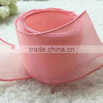 Wired Organza Ribbon/ Silver Organza Ribbon/silver Metallic Ribbon Wholesale photo-3