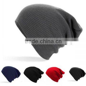 Men's Women's Knit Baggy Beanie Oversize Winter Hat Ski Slouchy Chic Cap Skull