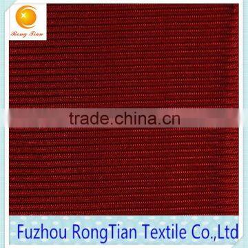 Hot sells red polyester weft knit bright plain clotht fabric for bridal decoration