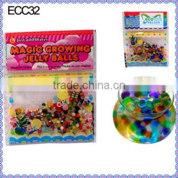 Mix Colors Jelly Water Beads Flowers Vase Crystal Soil