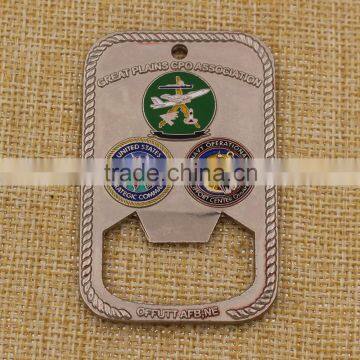 Custom US Navy Dog Tag Challenge Coins With Bottle Opener